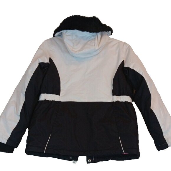 ZeroXposur Jacket XL (16) Black White Ski Coat Hood Coat insulated Water / Wind - Picture 16 of 16